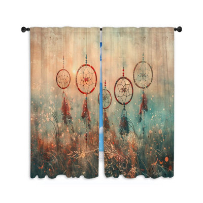 Paire de rideaux obscurcissant en polyester Farshad