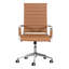 Chaise de bureau ergonomique pivotante en cuir Amaiia-1534283776