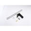 Robinet cascade à poignée simple pour salle de bain - Noir mat, bec rectangulaire, acier inoxydable, contrôle facile du robinet noir, fait d'acier