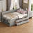Dormal Twin Size Solid Wood Frame Storage Daybed With Drawers And Shelves Space-Saving Design-809081232-809432874