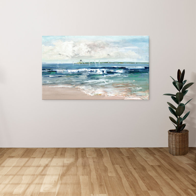 "Summer Sails" by Sally Swatland Print on Canvas, 28" H x 48" W x  1.5" D
