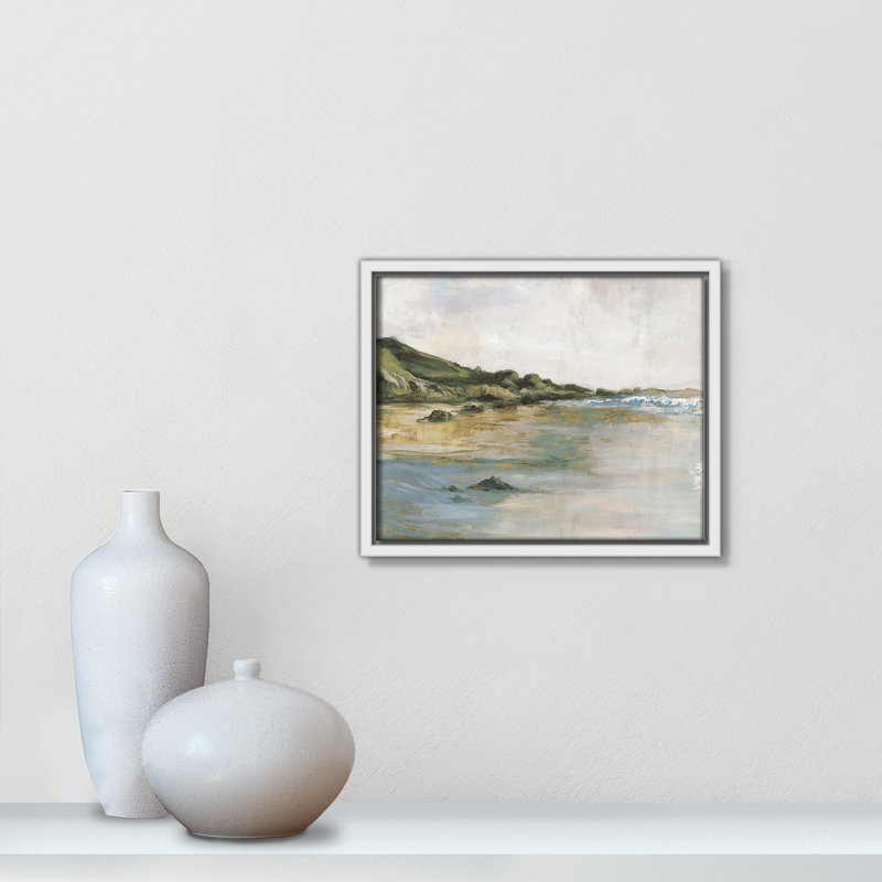 «Cordoba Tide’s Edge» par, H 9,5 po x l 11,5 po, Blanc