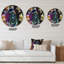 Illustration 3D de sphères multicolores I - horloge murale moderne-59913804