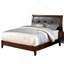 Tête de lit contemporaine capitonnée brun