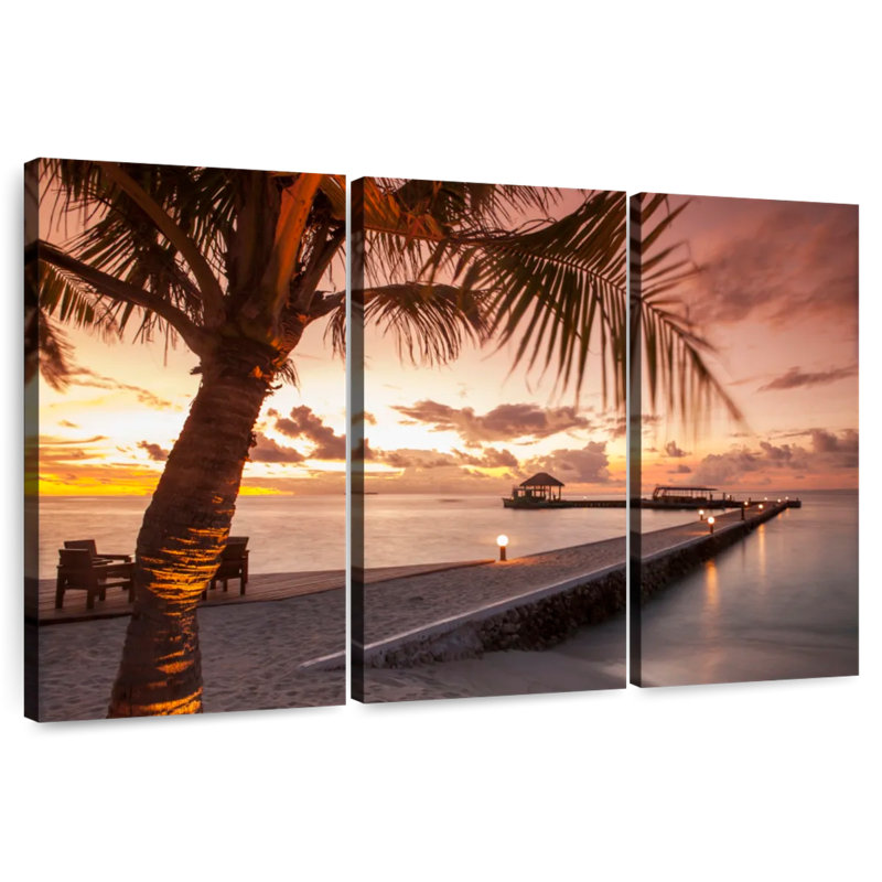 Aletra Luminous Maldives Dock, 20" H x 33" W