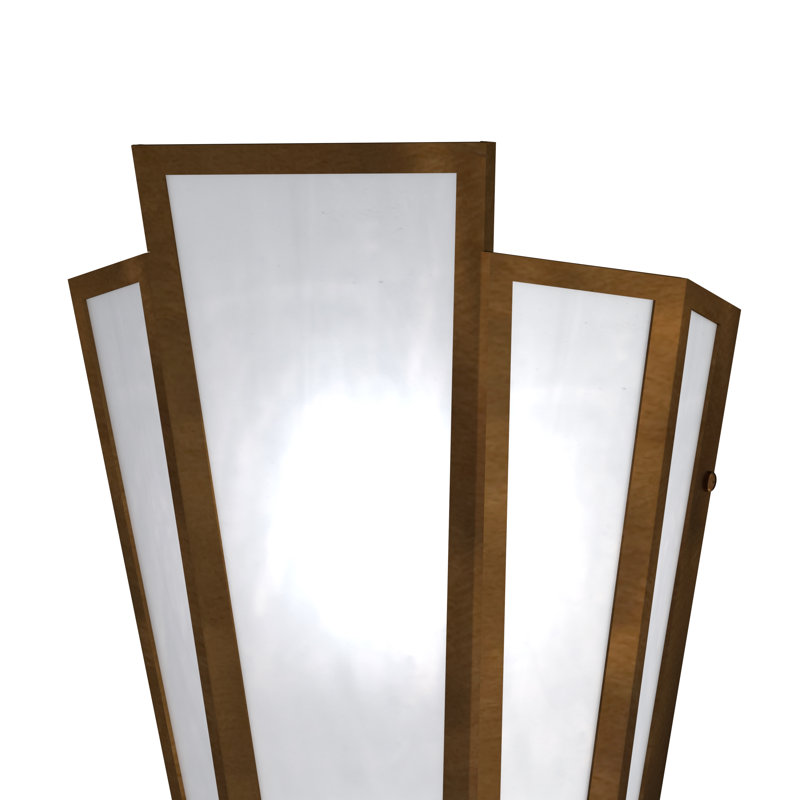 Brum 2 - Light Flush Mounted Sconce, Beige, Sepia Brown, Glass