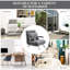 Fauteuil-lit gris convertible à 5 positions avec coussin et structure en acier pour lit pliant de bureau à domicile, personne seule réglable