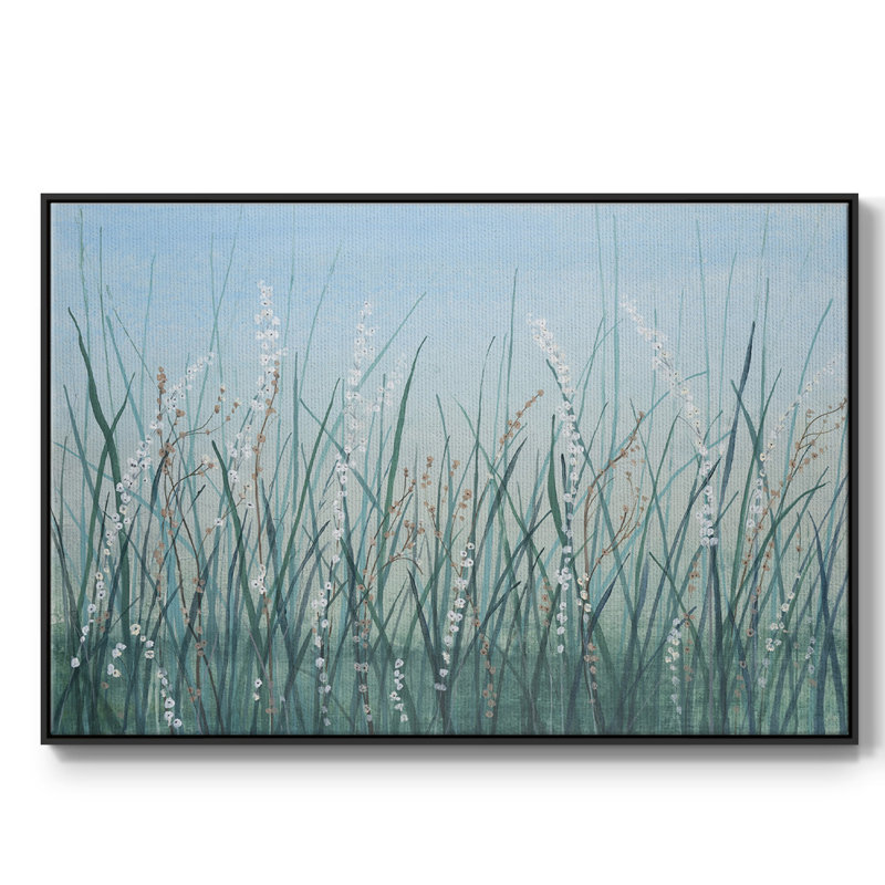 Tall Grass II, reproduction d'art sur toile, H 17 po x l 25 po x P 2 po, Toile avec cadre flottant noir