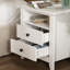 Table de chevet 2 tiroirs blanche Daneisy