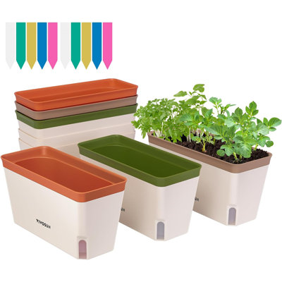 Self-Watering Window Herb Planter Box