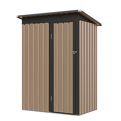 Garden Shed Pent Roof With Hinge Door
