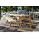 Fleur 74" Rectangular 7 - Person Dining Set