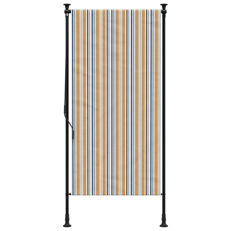 Store extérieur vidaXL jaune et blanc, Jaune / blanc, L 47,2 po x L 106,3 po