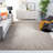 Faustus Abstract Handmade Tufted Wool Taupe Area Rug-205114216