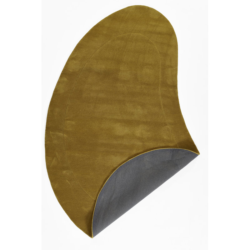 Jacquelyn Hand Tufted Wool Solid Tumeric Area Rug, Novelty 7'3" x 11"