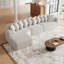 Ensemble de canapé modulaire en chenille Boneless de 131,1 pouces, canapé incurvé moderne en forme de nuage, comprend 10 coussins, canapé d'angle en tissu de salon, canapé modulaire en L (méridienne gauche)-204091783-204091776