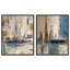 «Layers of Time», ensemble de reproductions d'art encadrées par Art Remedy, cadre argenté, 36 x 45-135342075-135342059