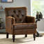 Fauteuil en microfibre Agee Modern-121570800
