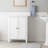 Double Door Bathroom Storage Cabinet Freestanding Accent Cabinet With Adjustable Shelves
