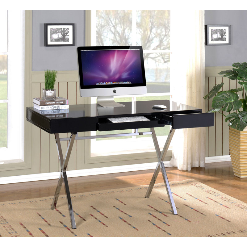 Bureau de style contemporain pour la maison et le bureau Lukian, Noir