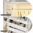 Wardrobe Closet With Drawers And Light, 75" Armoire  With Hanging Rod, 2 Doors Wooden Wardrobe Cabinet For Bedroom-1154751202