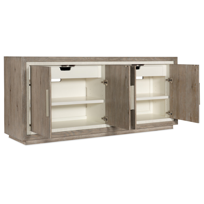 Serenity 78'' Gray Oak Veneer Media Console