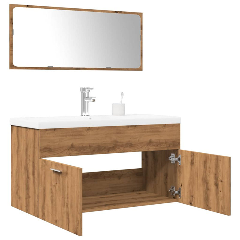 Soloma Bathroom Furniture Suite, Artisan Oak