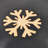 Snowflake Plate - Set of 8 - 8"Dia. - Black/White