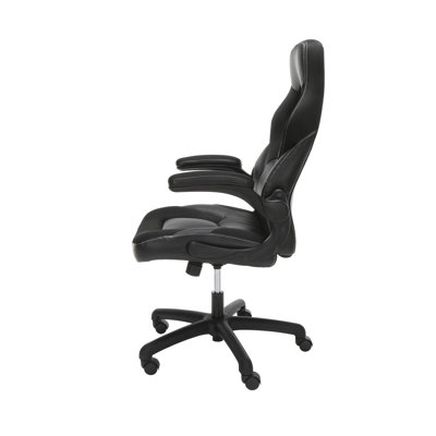 RESPAWN 3085 Ergonomic Gaming Chair for Adults, High Back Office Chair with Headrest and Flip Up Arms, Leather Racing Style Gaming Seat with Lumbar Support, Video Game Computer Desk Seat
