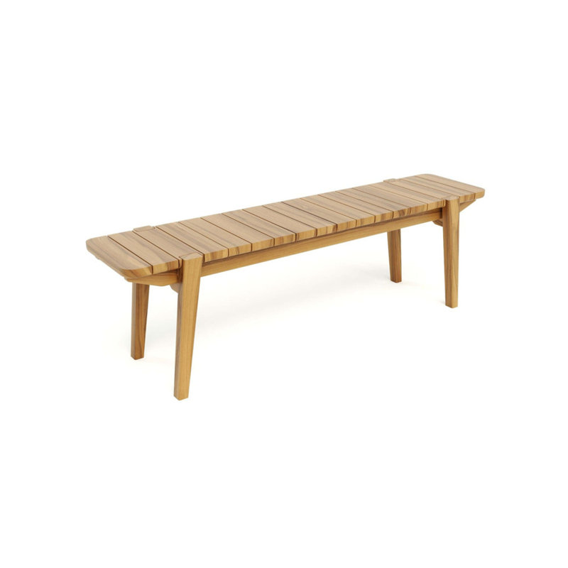 Banc de pique-nique en bois Apanas, Scellé