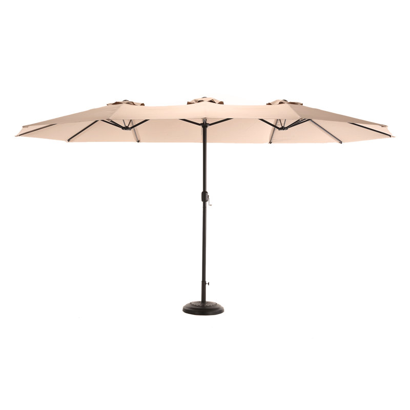 Parasol de marché rectangulaire 178 po x 105 po, Kaki