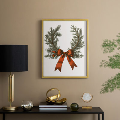 Art des Fêtes de Noël - série 2 - CCXC, reproduction encadrée - bois massif