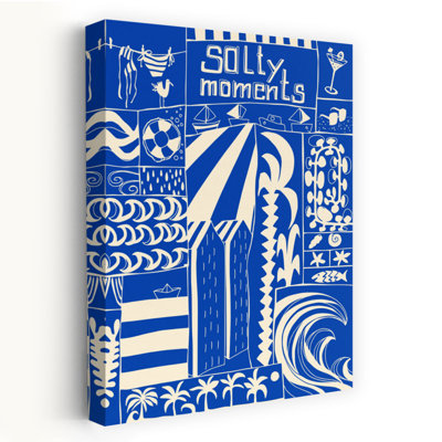 «Salty Summer Moments», impression de palmier abstrait