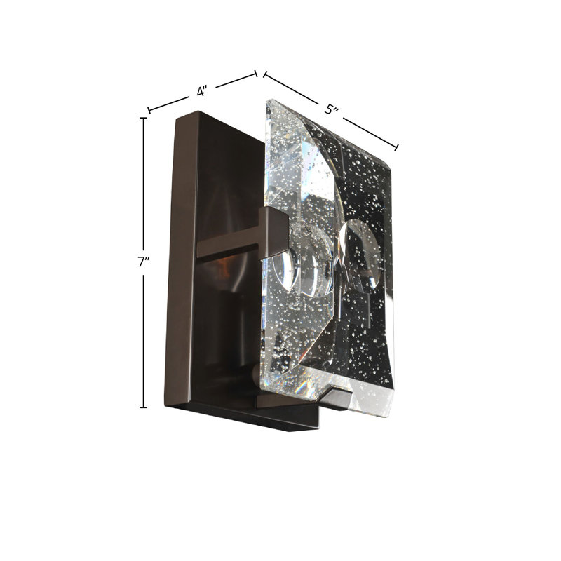Applique murale Giada 1 LT Kalco, Noir