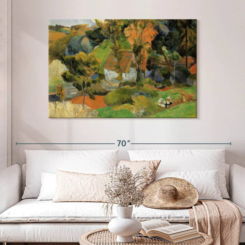 Paysage d'Alvord à Pont-Aven, H 32 po x l 48 po