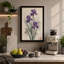 Violet Irises Botanical - Wrapped Canvas-1681034899-1681034889