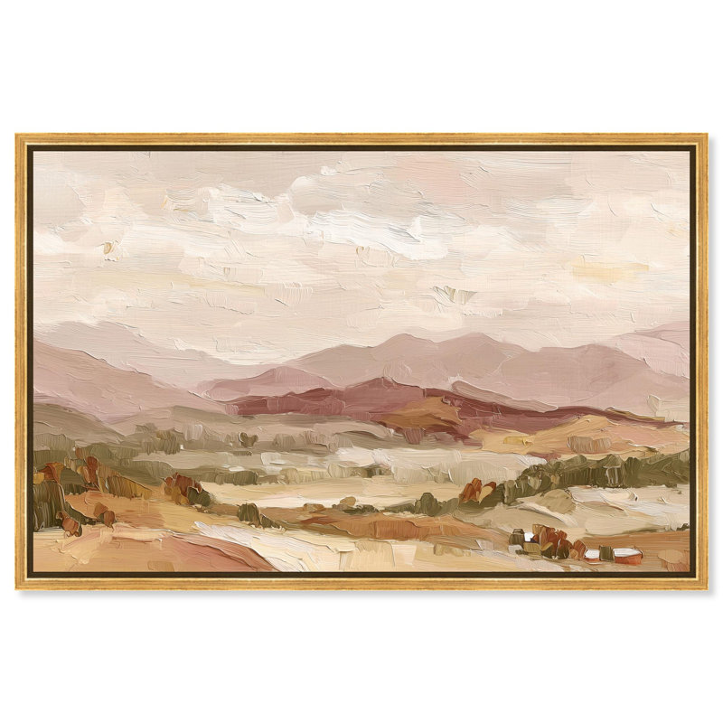 Décoration murale sur toile Rolling Hills II par Art Remedy, cadre doré, 24 x 16, H 17 po x l 25 po, Cadre doré