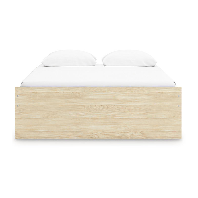 Onita Queen Platform Bed, Beige, Queen