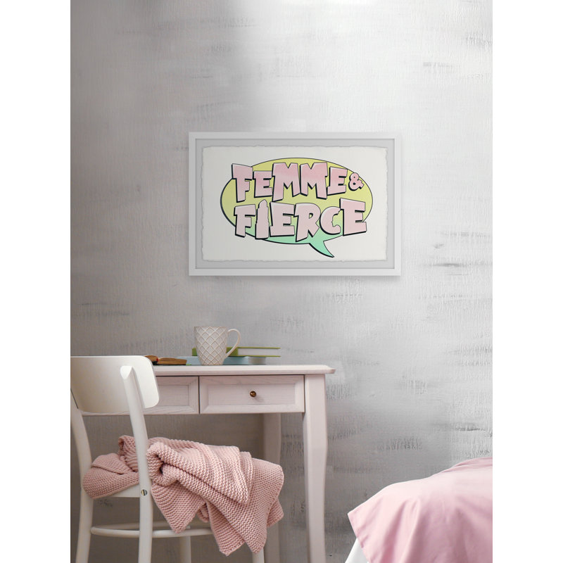 Femme & Fierce by Marmont Hill - Single Picture Frame Print, 38 cm H x 45 cm W