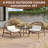 Elinor 2 - Person Outdoor Seating Group with Sunbrella Cushions