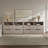  56.5"W Modern Fluted 4-Drawer Dresser With 2 Large Open Storage-308032847
