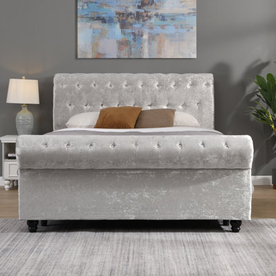 Grand lit de rangement tapissier Hartfried