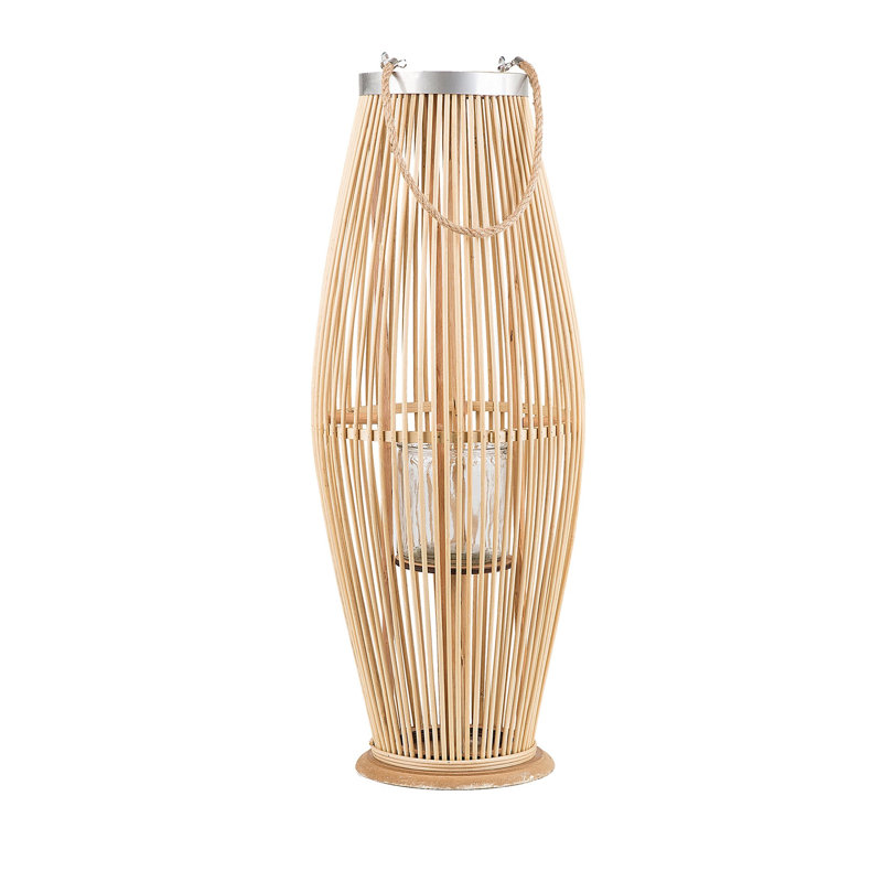 Wood Floor Lantern, Light Wood, Wall Plaque