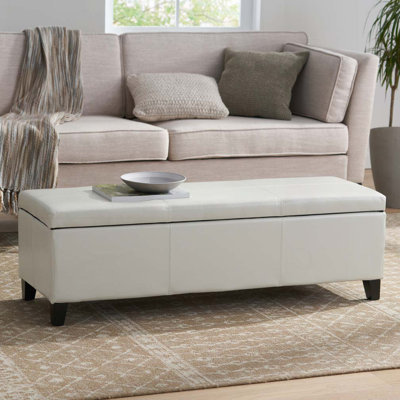 Modern style bench with storage