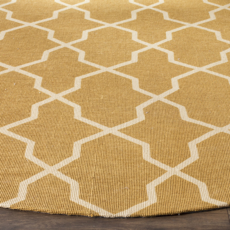 Charing Cross Hand Loomed Jute Geometric Rug, Round 6'