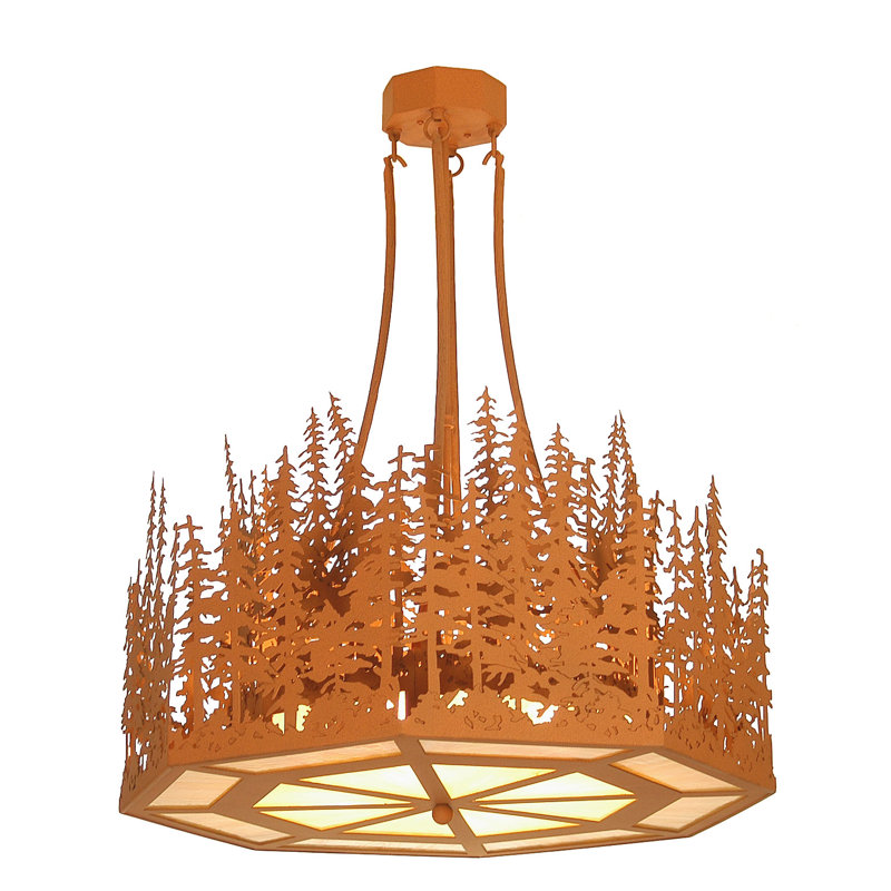 Chelynne 4 - Light Drum Chandelier