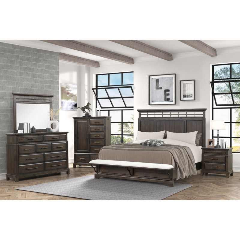 Commode pour homme Elm Veneer, Espresso
