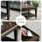 Retro Nut-Brown Solid Wood Rectangular Coffee Table