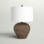 Lampe de table brune 23,5 po Carlita