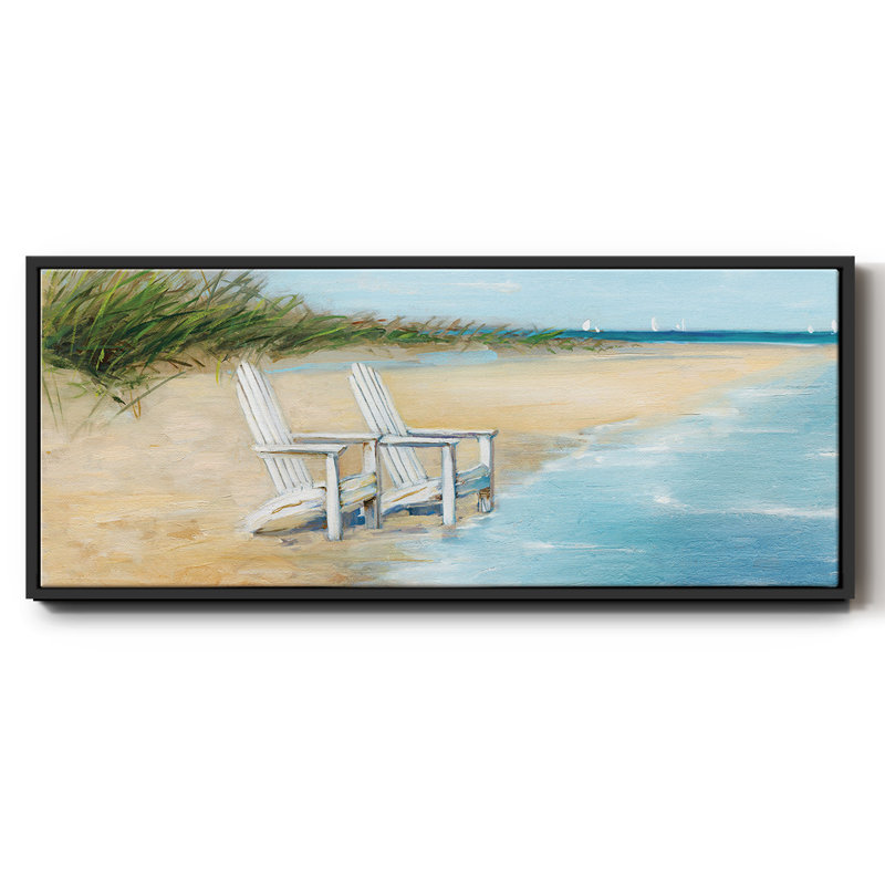 Water View II, reproduction d'art sur toile, Noir, H 20 po x l 50 po x P 1,5 po